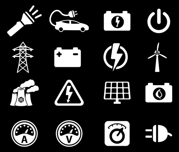Elettricità semplicemente icone
 - Vettoriali, immagini