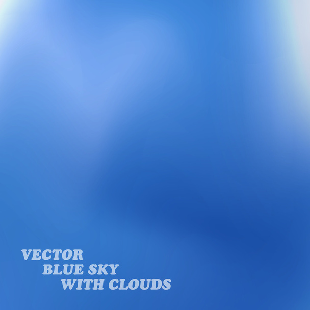 Clouds in the blue sky - Vector, Image