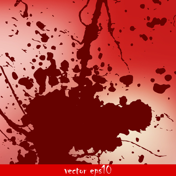 Blutflecken bespritzt - Vektor, Bild