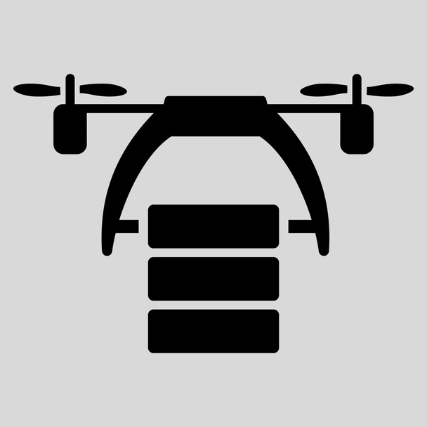 Cargo Drone Icon - Vektor, kép