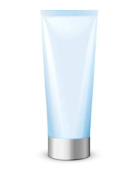 White Long Clean Tube Of Cream - Vector, afbeelding
