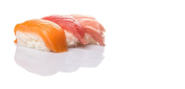 Sushi de peixe japonês
 - Foto, Imagem
