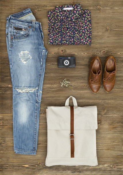 Casual outfit of woman clothes - Foto, imagen