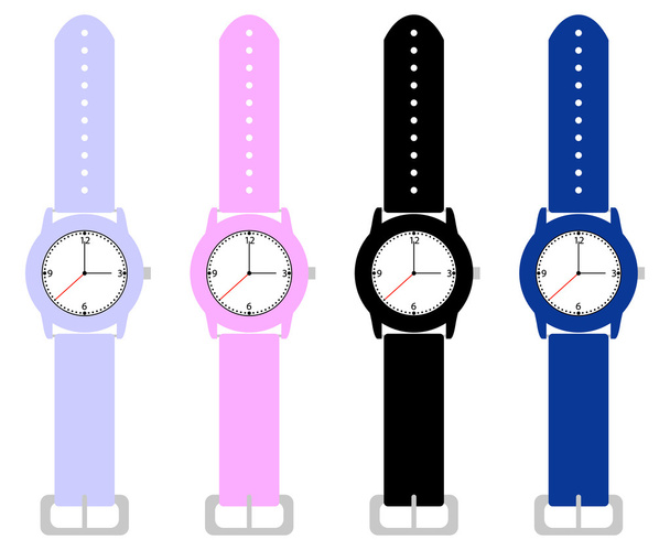 Set di orologi da polso per bambini
 - Vettoriali, immagini