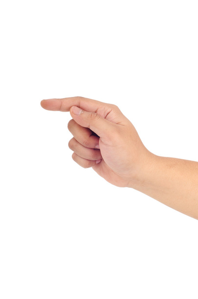 Hand zeigt Zeichen der Berührung - Foto, Bild