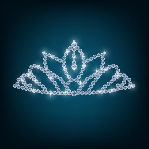 Crown with concepts from diamonds - Vector, Image
