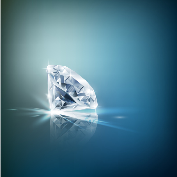glänzender Diamant Hintergrund - Vektor, Bild