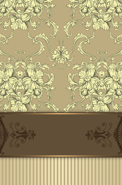 Decorative background with floral patterns. - Foto, afbeelding