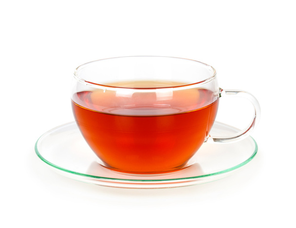 Tea in a glass cup - Zdjęcie, obraz