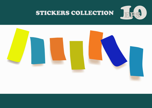 Multicolored stickers - Vektor, Bild