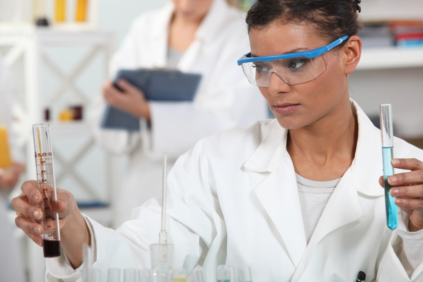 A female searcher in her lab. - Photo, image