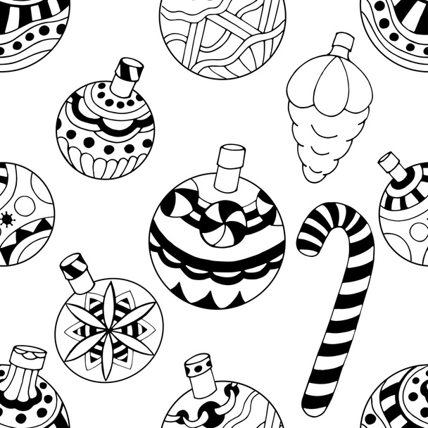 pattern with christmas - Vector, Image