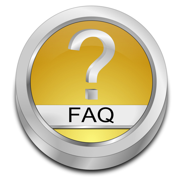 Botón FAQ dorado
 - Foto, Imagen