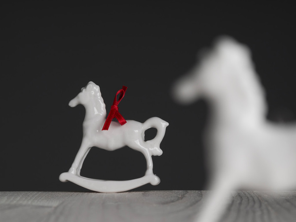 Christmas decoration, rocking horses - Zdjęcie, obraz