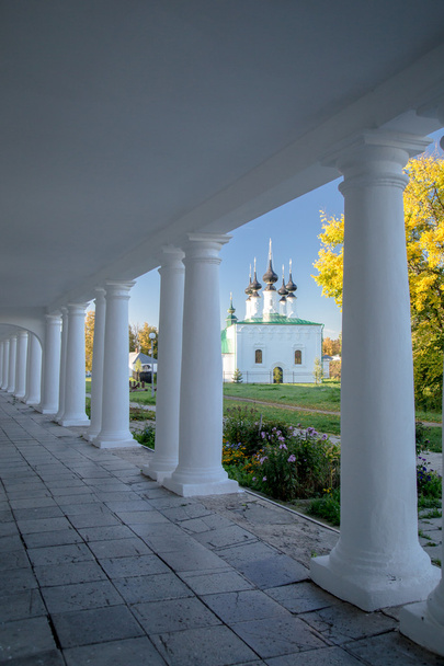 Pillars and Arch Hallway perspective Russia Suzdal - Foto, Bild