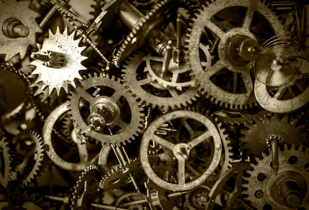 Παλαιόν Ιστορικόν γρανάζια ρολόι - Φωτογραφία, εικόνα