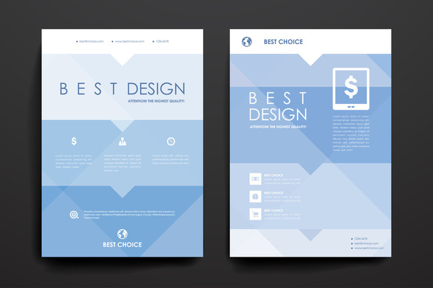 Poster design templates in abstract style - Vector, Image