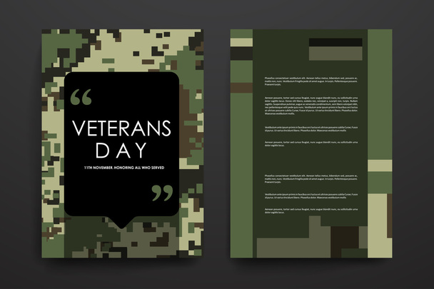 復員軍人の日スタイルのポスター デザイン - ベクター画像