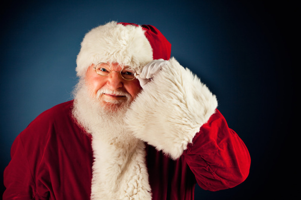 Santa: Cheerful Santa with Glasses - Foto, immagini