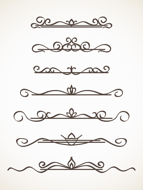 conjunto de bordes decorativos
 - Vector, Imagen