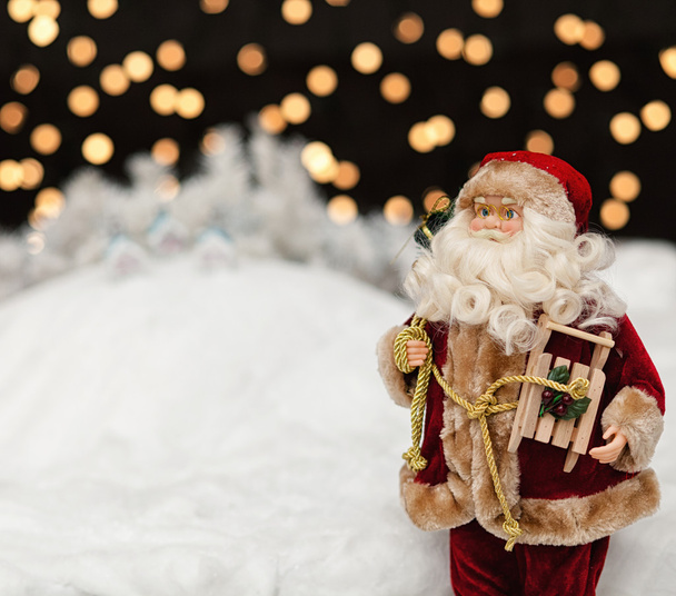 Santa Claus in de kerstnacht - Foto, afbeelding