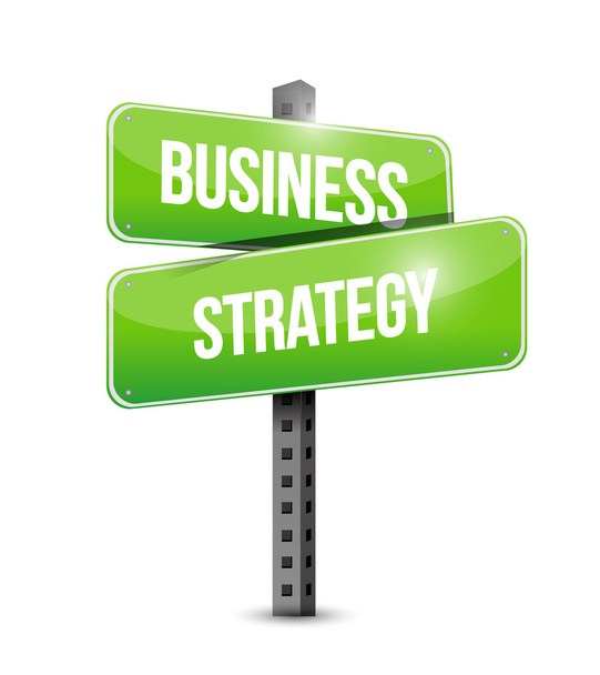 Koncepcja Biznesowa strategii ulica znak - Zdjęcie, obraz