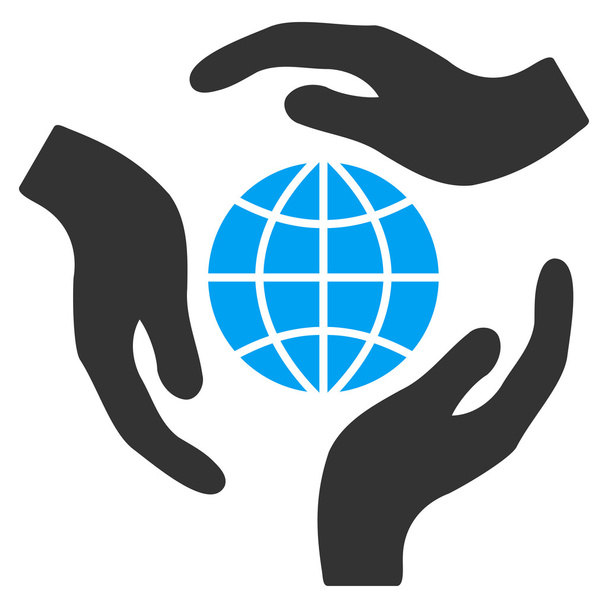 Global Protection Icon - Vektor, kép