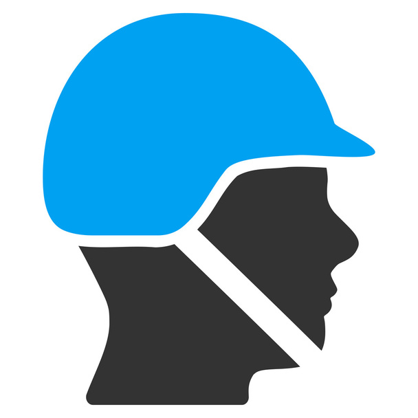 Soldier Helmet Icon - Vektör, Görsel