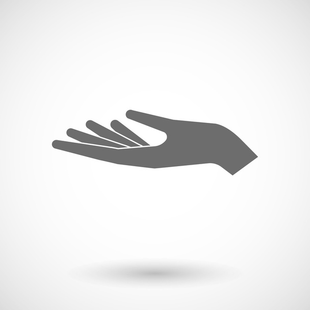 Illustration of a hand offering - Vector, Image