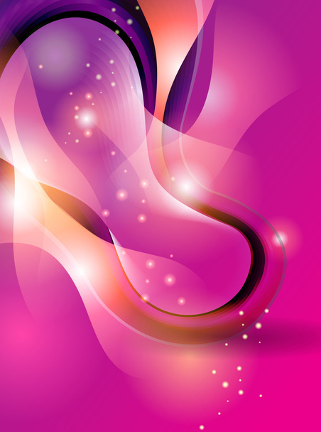 Abstract colorful vector background with shining forms - Вектор,изображение