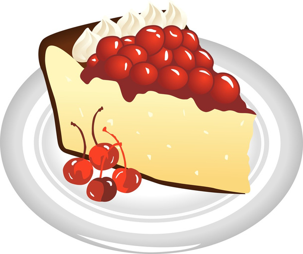 Fatia de cheesecake - Vetor, Imagem