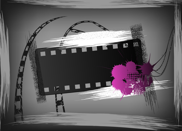Grunge film banner - Vector, Image