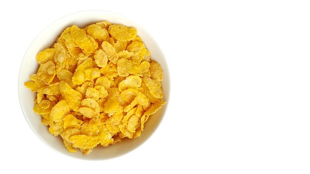 Bowl of corn flakes - Photo, Image