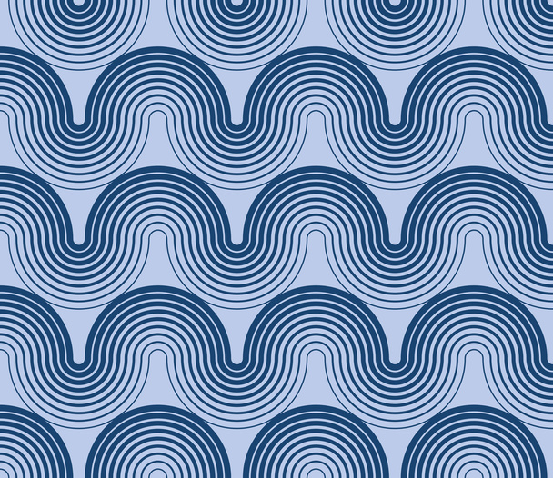 Seamless texture with horizontal waves - Vector, Image