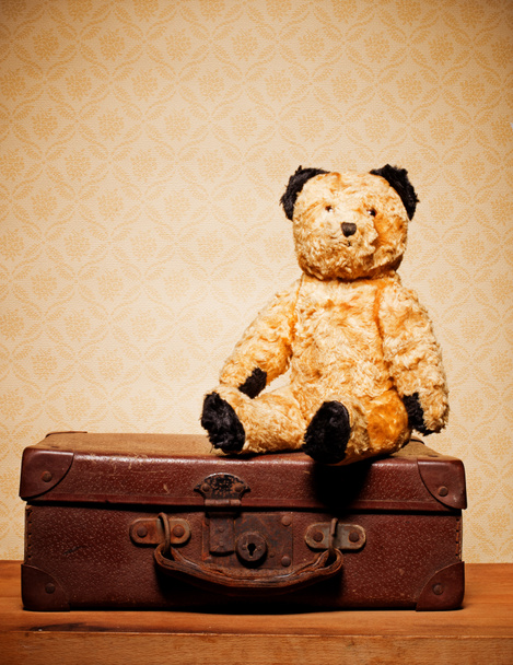 jeugd nostalgie teddy bear - Foto, afbeelding