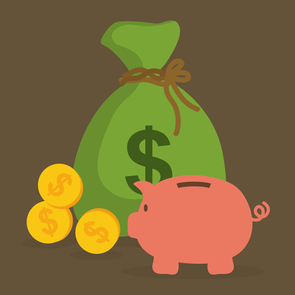Money saving and business - Vector, Image