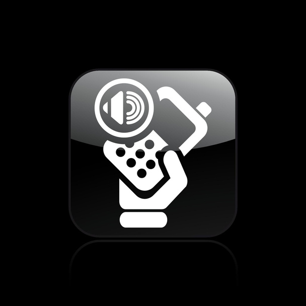 Vector illustration of single audio phone icon - Vector, Image