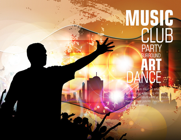 Night party illustration - Vector, Image