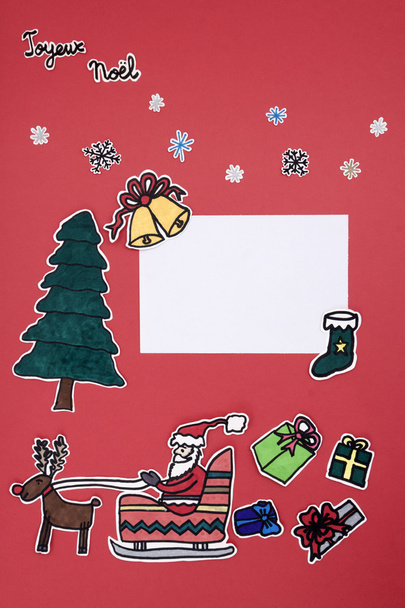 Vánoční dekorace rozložení - Fotografie, Obrázek