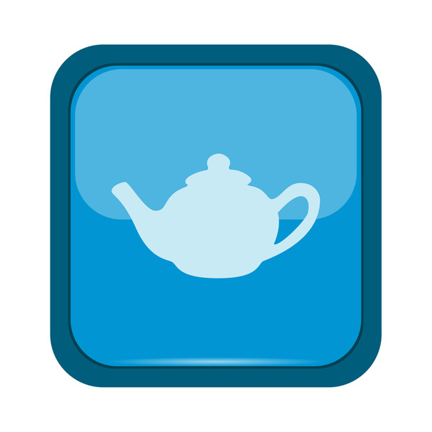Kettle silhouette icon - Vector, Image