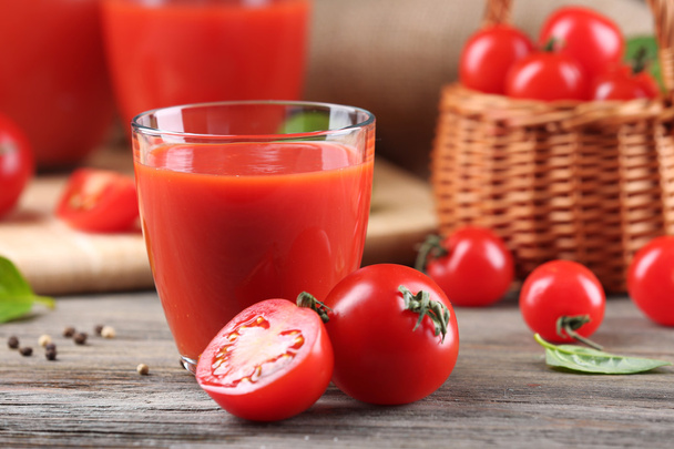 Glasses of tomato juice   - Фото, изображение