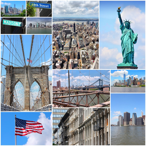 New York - travel collage - Fotoğraf, Görsel