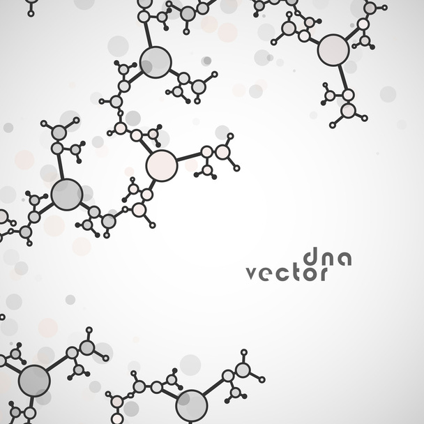Molecule background illustration - Vector, Image