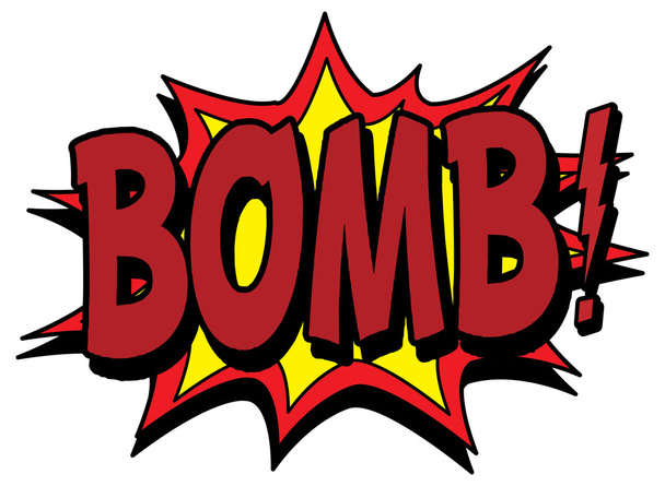 βόμβα σημάδια κινουμένων σχεδίων - Διάνυσμα, εικόνα