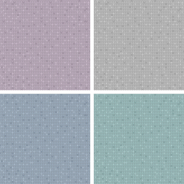Set von vier Melange Jersey Texturen - Vektor, Bild