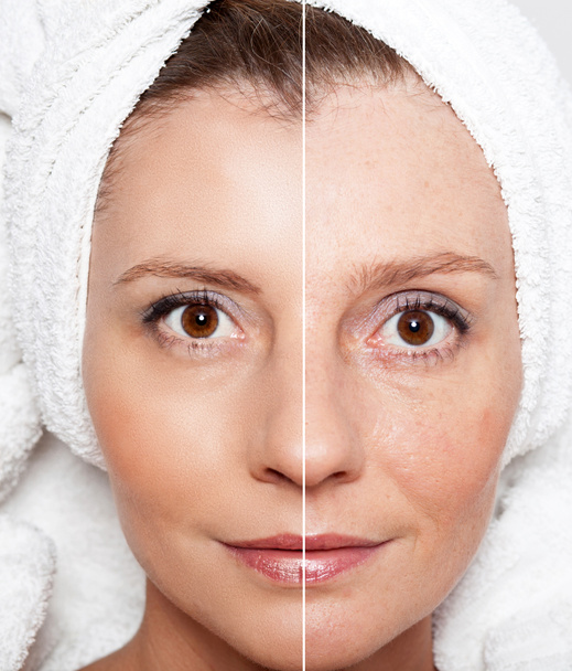 Schönheitskonzept - Hautpflege, Anti-Aging-Verfahren, Verjüngung, - Foto, Bild