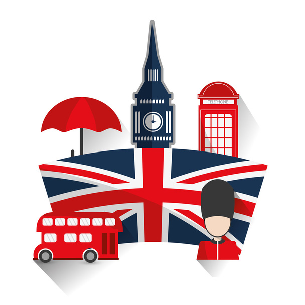 London landmarks design - Vector, Image