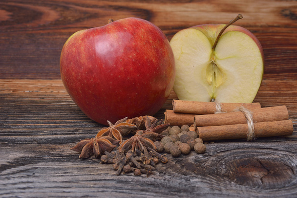 Apple with cinnamon - Photo, Image