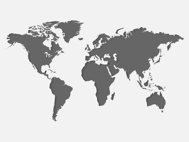 Maailman karttakuva - Vektori, kuva