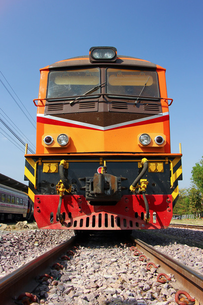Alsthom locomotive at Chiangmai Train Station - Photo, Image